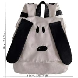 1 Pcs Backpack Cartoon Cute Dog Boys and Girls Fashion Canvas Travel Bag