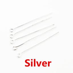200pcs/bag 16 20 25 30 35 40 45 50mm Eye Head Pins Classic 7 colors Plated Eye Pins For Jewelry Findings Making DIY Supplies
