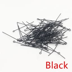 200pcs/bag 16 20 25 30 35 40 45 50mm Eye Head Pins Classic 7 colors Plated Eye Pins For Jewelry Findings Making DIY Supplies