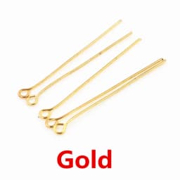 200pcs/bag 16 20 25 30 35 40 45 50mm Eye Head Pins Classic 7 colors Plated Eye Pins For Jewelry Findings Making DIY Supplies