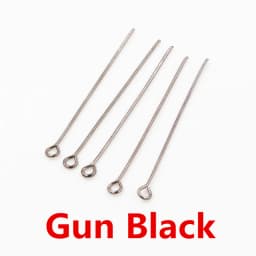 200pcs/bag 16 20 25 30 35 40 45 50mm Eye Head Pins Classic 7 colors Plated Eye Pins For Jewelry Findings Making DIY Supplies