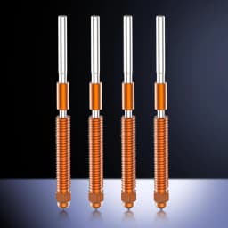 Creality Official K2 Plus/K2/Hi Nozzle Kit 2Pcs,Unicorn Quick-Swap High-Flow Nozzles 0.4mm,Steel-Tip Copper Nozzles&Titanium