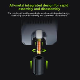 Creality Official K2 Plus/K2/Hi Nozzle Kit 2Pcs,Unicorn Quick-Swap High-Flow Nozzles 0.4mm,Steel-Tip Copper Nozzles&Titanium