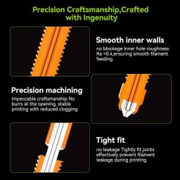 Creality Official K2 Plus/K2/Hi Nozzle Kit 2Pcs,Unicorn Quick-Swap High-Flow Nozzles 0.4mm,Steel-Tip Copper Nozzles&Titanium