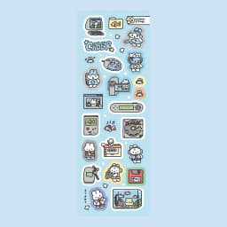 Korean Cartoon Cute Kawaii Graffiti Hand Drawn Rabbit Sticker Hand Account Photo Planner Diary Scrapbook DIY Decorative Stickers