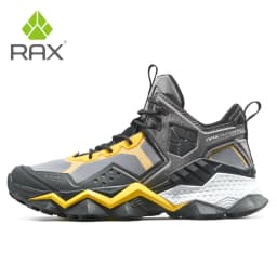 RAX winter men's and women's hiking shoes snow boots waterproof leather sports shoes super warm men's boots outdoor work shoes