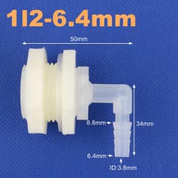 1 Set ABS 1/2 Inch To 6.4~20mm Elbow Water Tank Connector Aquarium Garden Irrigation Hose Joint Water Pipe 90 Degree Adapter