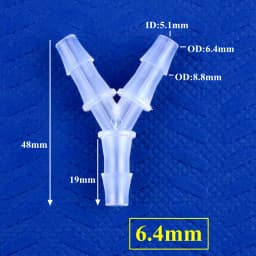 5~200pcs 2.4~12.7mm PP Y-Style Tee Connectors Aquarium Tank Air Pump Aerator Hose Joint Irrigation System Water Pipe Fittings