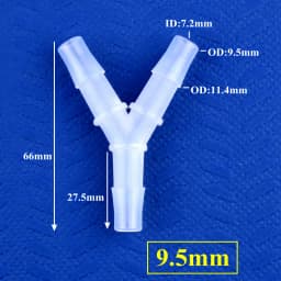 5~200pcs 2.4~12.7mm PP Y-Style Tee Connectors Aquarium Tank Air Pump Aerator Hose Joint Irrigation System Water Pipe Fittings