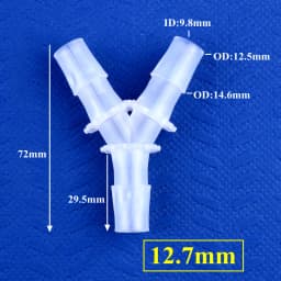 5~200pcs 2.4~12.7mm PP Y-Style Tee Connectors Aquarium Tank Air Pump Aerator Hose Joint Irrigation System Water Pipe Fittings