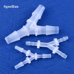 5~200pcs 2.4~12.7mm PP Y-Style Tee Connectors Aquarium Tank Air Pump Aerator Hose Joint Irrigation System Water Pipe Fittings