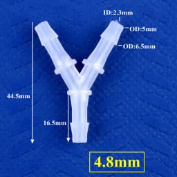 5~200pcs 2.4~12.7mm PP Y-Style Tee Connectors Aquarium Tank Air Pump Aerator Hose Joint Irrigation System Water Pipe Fittings