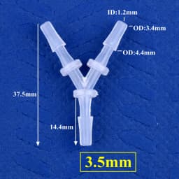 5~200pcs 2.4~12.7mm PP Y-Style Tee Connectors Aquarium Tank Air Pump Aerator Hose Joint Irrigation System Water Pipe Fittings