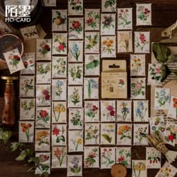 46Pcs/Box Green Forest Series Stickers Aesthetic Stickers Diary Planner Decorative Mobile Stickers Scrapbooking Craft Sticker
