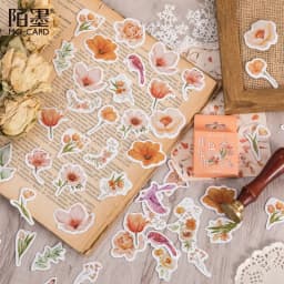 46Pcs/Box Green Forest Series Stickers Aesthetic Stickers Diary Planner Decorative Mobile Stickers Scrapbooking Craft Sticker