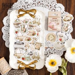 46Pcs/Box Green Forest Series Stickers Aesthetic Stickers Diary Planner Decorative Mobile Stickers Scrapbooking Craft Sticker