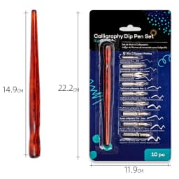 Dainayw 9 Calligraphy Nibs Dip Pen Set for Cartoon Animation Lettering Skeching Art Drawing Mapping Decorative Designs