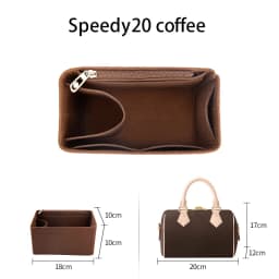 WUTA Felt Insert Bag Organizer For LV Speedy 20 25 30 35 Flap Handbag Inner Bag Makeup Travel Purse Storage Tote Bag Accessories