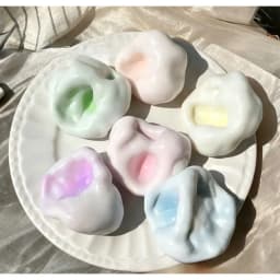 Coconut Oil Squeeze Squishy Fidget Toys Stress Relieving Toy Ultra-Thin Ice Skin blind box Shapeable Venting for Adults Gifts