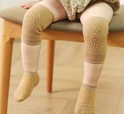 Baby Knee Pads Socks Set for Girls Boys Summer Solid Color Anti Slip Socks Kid Crawling Safety Floor Sock Leg Knee Protector