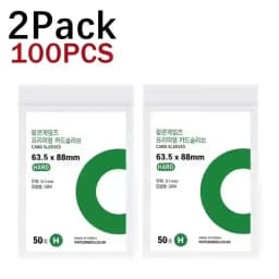 500-50PCS Premium Clear Plastic Card Sleeves Sturdy Transparent Card Holder Korea Kpop Idol Photcard Holographic Protector Film