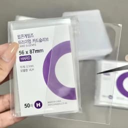 500-50PCS Premium Clear Plastic Card Sleeves Sturdy Transparent Card Holder Korea Kpop Idol Photcard Holographic Protector Film
