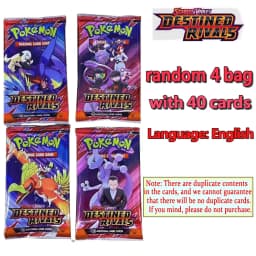 360Pcs Pokemon Destined Rivals Prismatic Black Bolt SCARLET VIOLE 151 Ultra Prism English Booster Battle Transaction Gifts