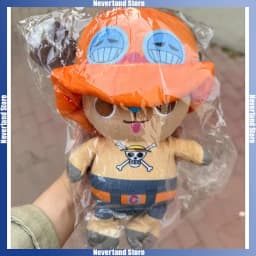 20cm ONE PIECE Plush Doll Luffy Chopper Stuffed Toy Cartoon-shaped Throw Pillow Badroom Desk Decoration Girl Boy Gifts