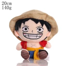 20cm ONE PIECE Plush Doll Luffy Chopper Stuffed Toy Cartoon-shaped Throw Pillow Badroom Desk Decoration Girl Boy Gifts