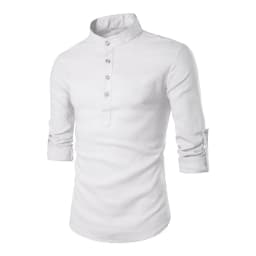KB New Men's Casual Blouse Cotton Linen Shirt Loose Tops Long Sleeve Tee Shirt Spring Autumn Casual Handsome Men Shirts