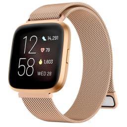 Metal Magnetic Strap For Fitbit Versa 1/Versa 2/versa 3/Versa 4 Band Bracelet Wristband For Fitbit Versa Lite/Sense 2 Strap