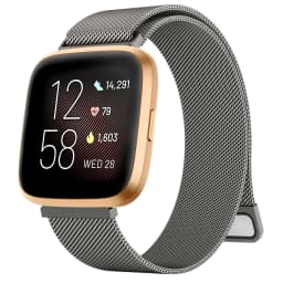Metal Magnetic Strap For Fitbit Versa 1/Versa 2/versa 3/Versa 4 Band Bracelet Wristband For Fitbit Versa Lite/Sense 2 Strap