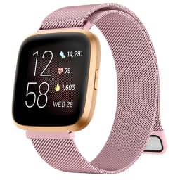 Metal Magnetic Strap For Fitbit Versa 1/Versa 2/versa 3/Versa 4 Band Bracelet Wristband For Fitbit Versa Lite/Sense 2 Strap