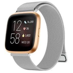 Metal Magnetic Strap For Fitbit Versa 1/Versa 2/versa 3/Versa 4 Band Bracelet Wristband For Fitbit Versa Lite/Sense 2 Strap