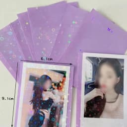 Sharkbang 50pcs/Lot Holo Card Sleeves 61x91mm 20C Star Series PP Kpop Holders For Postcards Films Game Cards Photocard Protector