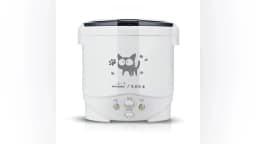 Electric Mini Rice Cooker Portable MultiCooker Household Rice Cookers 12V 24V 220V Pot Cooking Machine Pans For Car Truck Home