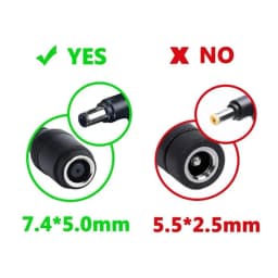 1pc 7.4mm To 4.5mm DC Power Charger Converter Great Replacement DC Adapter Connector Cable For HP Dell Blue Tips