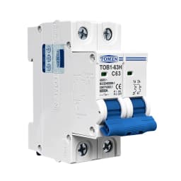 TOMZN 2P 3A 6A 10A 16A 20A 25A 32A 40A 50A 63A 400V~ 220V AC MCB 50/60Hz Circuit Breaker Safety Breaker C Type