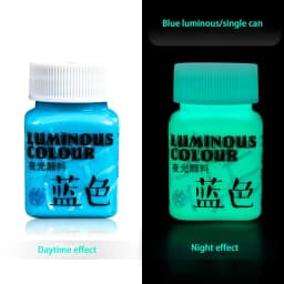 58ML Fluorescent Acrylic Pigment Luminous Pigment Glow in Dark Hand Painted DIY Festival Party Wall Light Absorbing Pigment