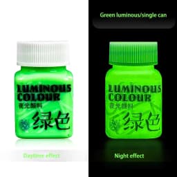 58ML Fluorescent Acrylic Pigment Luminous Pigment Glow in Dark Hand Painted DIY Festival Party Wall Light Absorbing Pigment