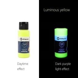 58ML Fluorescent Acrylic Pigment Luminous Pigment Glow in Dark Hand Painted DIY Festival Party Wall Light Absorbing Pigment