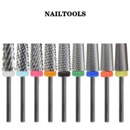 RolinStar 6.6 Sharp Large Original Color Trapezium Tapered Barrel  steel Carbide milling cutter nail drill bit