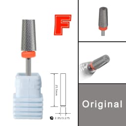 RolinStar 6.6 Sharp Large Original Color Trapezium Tapered Barrel  steel Carbide milling cutter nail drill bit