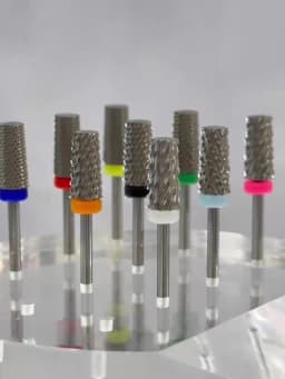 RolinStar 6.6 Sharp Large Original Color Trapezium Tapered Barrel  steel Carbide milling cutter nail drill bit