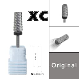 RolinStar 6.6 Sharp Large Original Color Trapezium Tapered Barrel  steel Carbide milling cutter nail drill bit