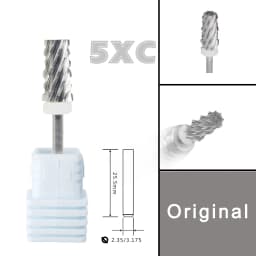 RolinStar 6.6 Sharp Large Original Color Trapezium Tapered Barrel  steel Carbide milling cutter nail drill bit