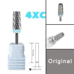 RolinStar 6.6 Sharp Large Original Color Trapezium Tapered Barrel  steel Carbide milling cutter nail drill bit