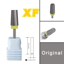 RolinStar 6.6 Sharp Large Original Color Trapezium Tapered Barrel  steel Carbide milling cutter nail drill bit