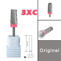 RolinStar 6.6 Sharp Large Original Color Trapezium Tapered Barrel  steel Carbide milling cutter nail drill bit