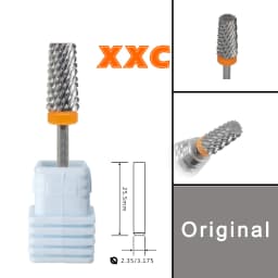RolinStar 6.6 Sharp Large Original Color Trapezium Tapered Barrel  steel Carbide milling cutter nail drill bit